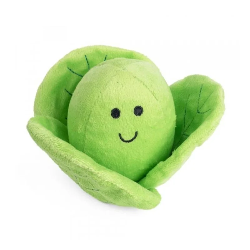 Petface Foodie Faces Fluffy Sprout Plush Dog Toy