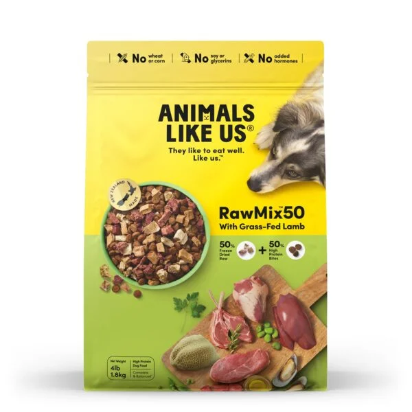 Animals Like Us Raw Mix 50 with Grass Fed Lamb Dog Food