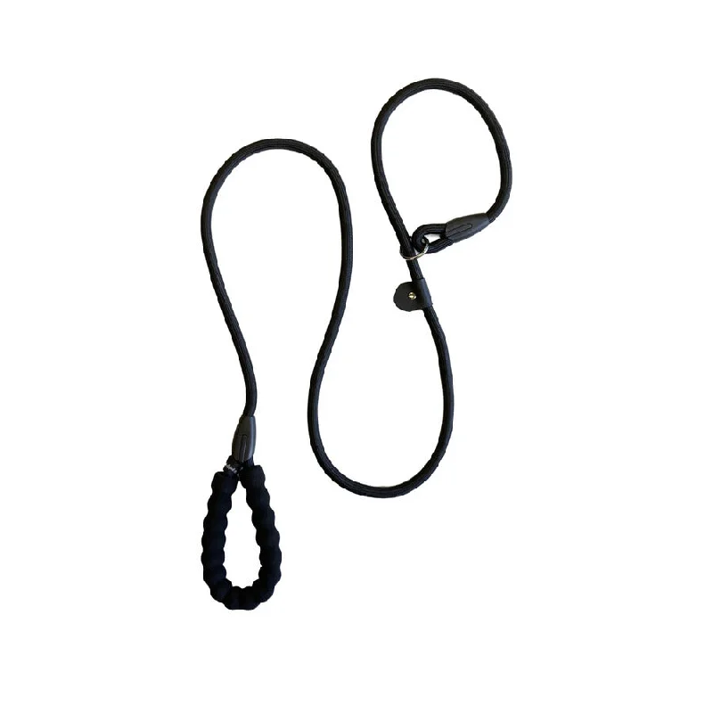 Bark Appeal Slip Rope Leash 6' Black