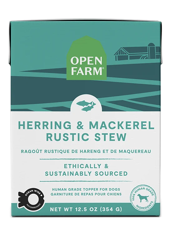 Open Farm Herring & Mackerel Rustic Stew Wet Dog Food, 12/12.5oz