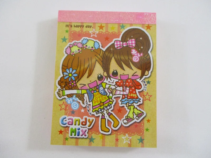 Cute Kawaii Q-Lia Girl Friend Best Friend Candy Mix Mini Notepad / Memo Pad - Stationery Design Writing Collection