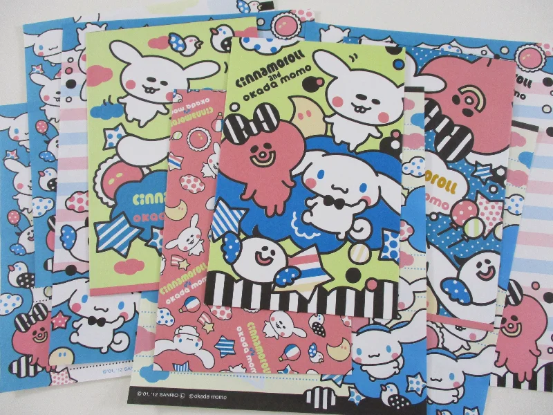 Cute Kawaii Cinnamoroll Okada Momo Letter Sets - Writing Paper Envelope Stationery