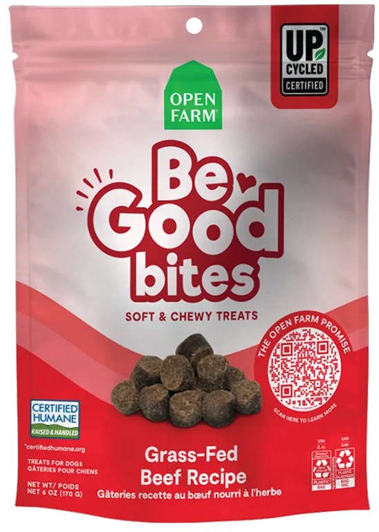 Open Farm Be Good Bites Grass-Fed Beef Recipe Soft & Chewy Dog Treats, 6oz