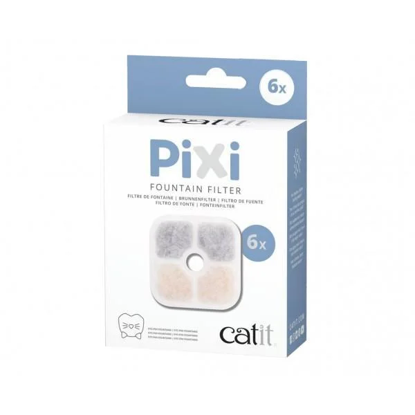 Catit Pixi Water Fountain Filter Cartridge 6 Pack