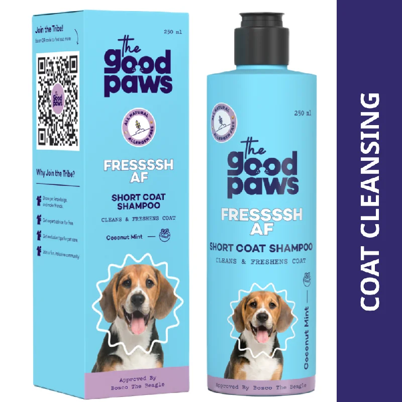 The Good Paws FRESSSSH AF Short Coat Shampoo for Dogs