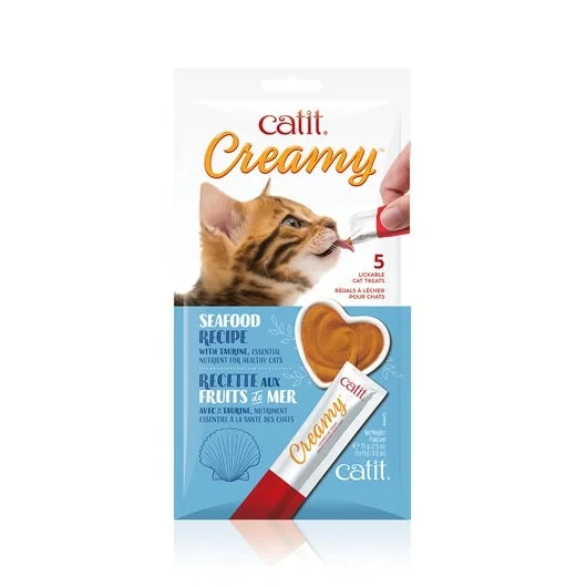 Catit Creamy Lickable Cat Treat - Seafood