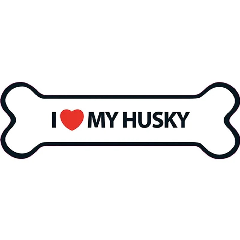 I Love My Husky Magnet