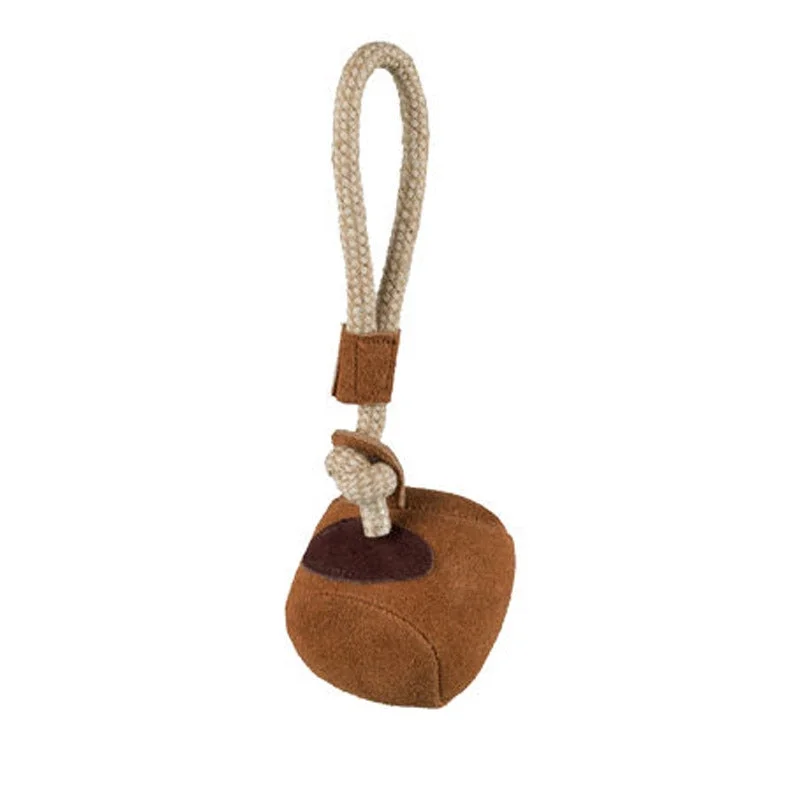 Trixie Suede Ball on a Rope